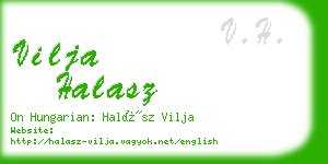 vilja halasz business card